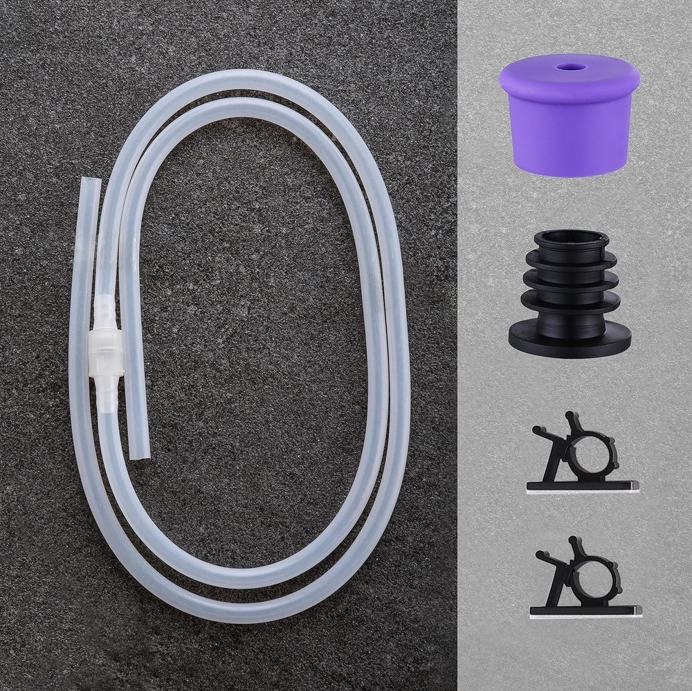 Durable 47” Silicone Soap Dispenser Tube Kit - Effortless Under-Sink Solution