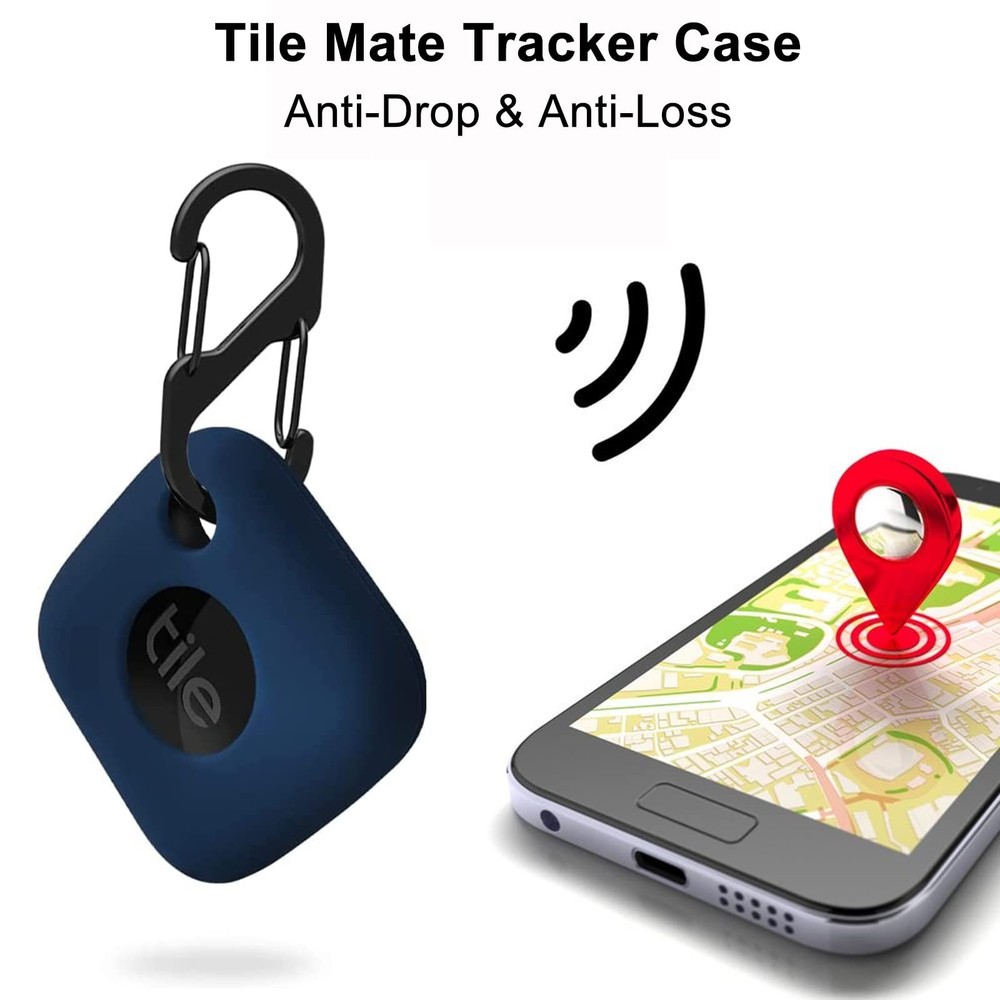 4PCS Case for Tile Mate Tracker 2024/ Tile Mate Tracker 2022, Soft Silicone S...