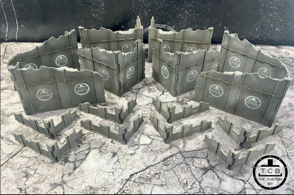 3D Terrain Set - Foldable - Compatible w/ Warhammer 40K Chapter Approved 2025