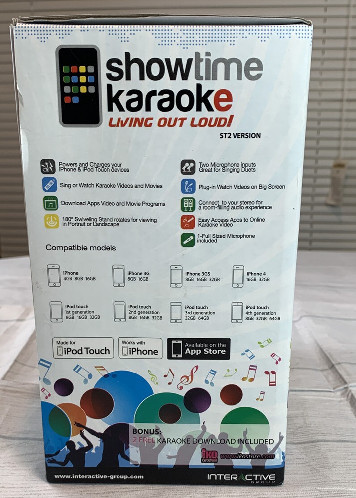 NEW Interactive Group Showtime karaoke Living out Loud ST2 Version Iphone Ipod