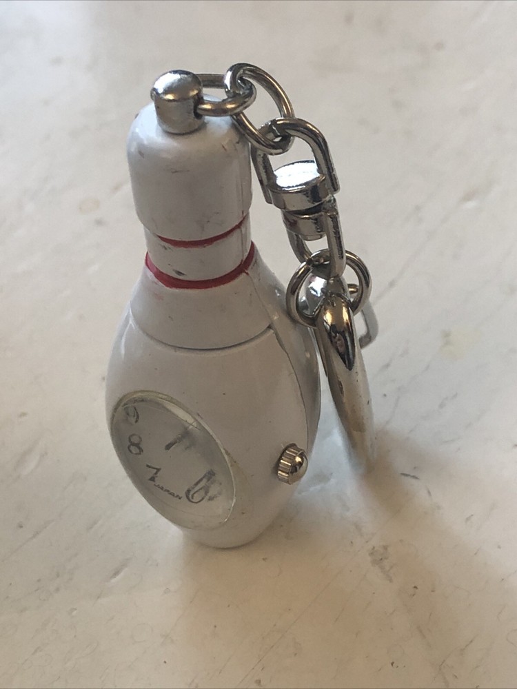 Geneva Bowling Pin Keychain Watch