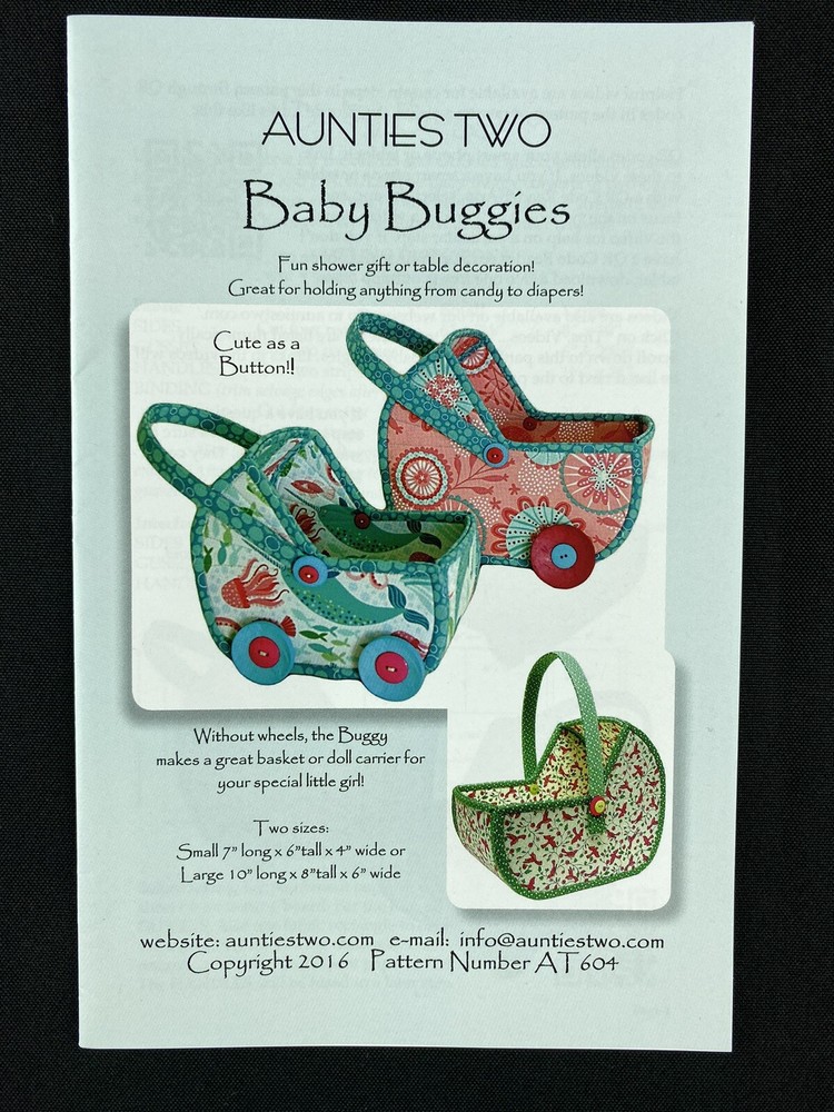 Baby Buggies Shower Decorations Aunties Two Pattern 2 Sizes AT604