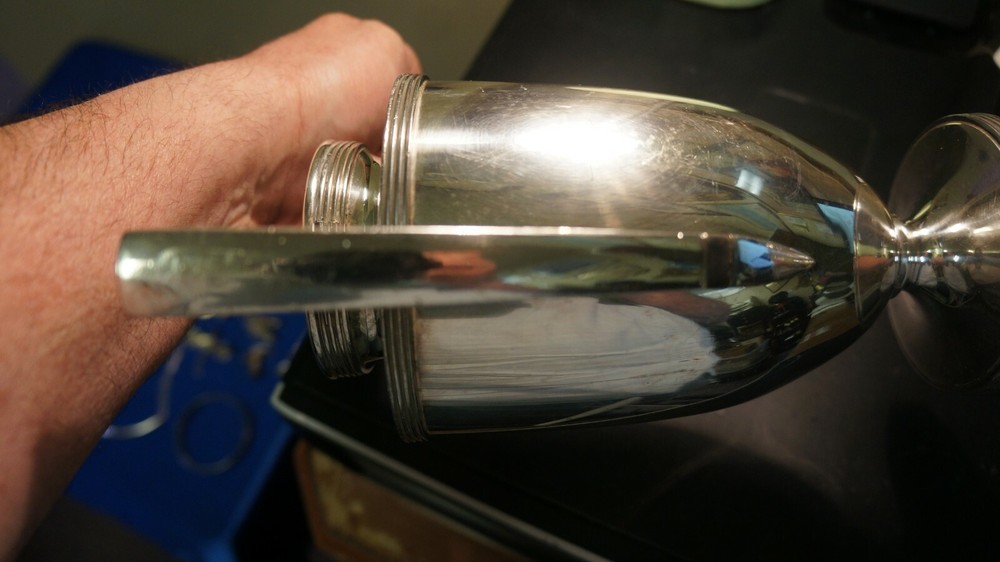 BARBOUR SILVER CO NICKEL SILVER PITCHER 6" TALL