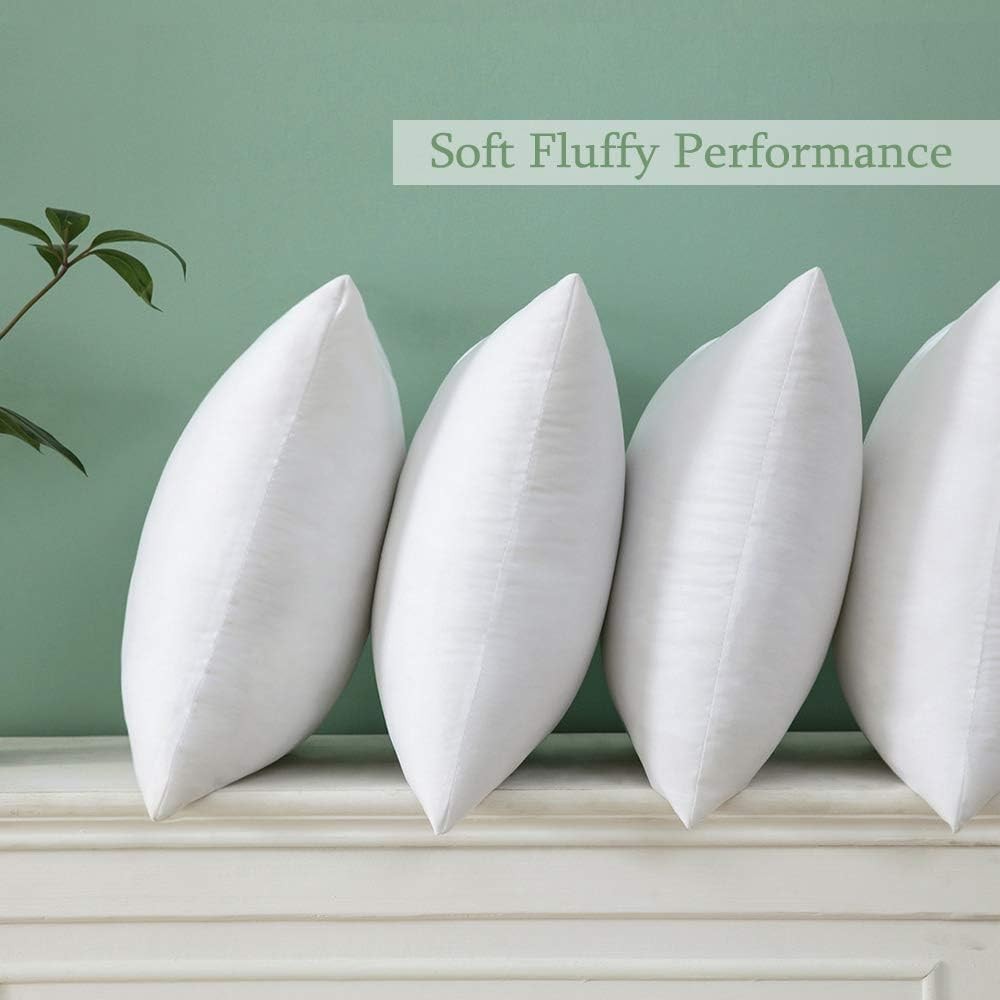 MIULEE Rectangle Throw Pillow Insert Stuffer Sham - Premium Decorative Cushion 1