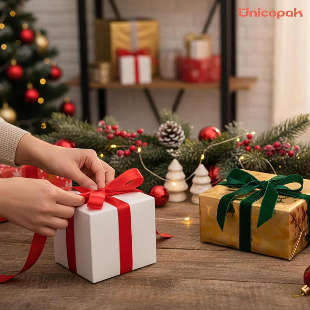 10 Pack 5X5X5 Gift Boxes, Sturdy Small White Gift Boxes for Presents, Ornaments,