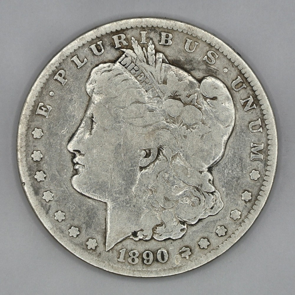 1890-CC Morgan Silver Dollar