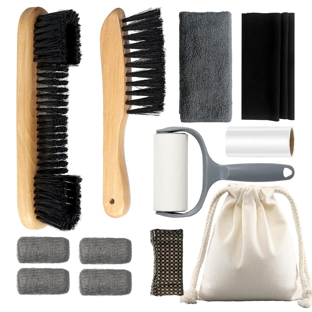 Pool Table Brush Set for Felt, Billiard Table Cleaning Accessories with 2 Woo...