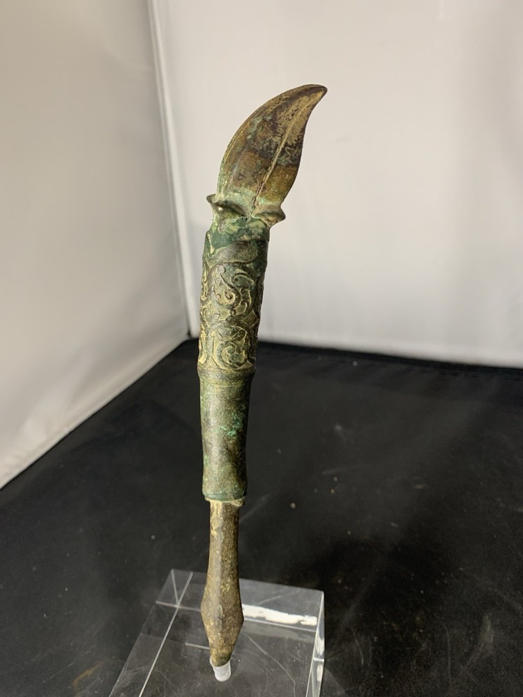 Antique  Khmer bronze dagger knife