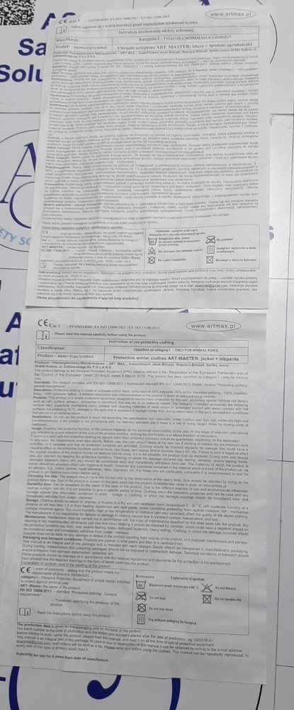 Art Maste Long Protective Winter Jacket + Bibpant