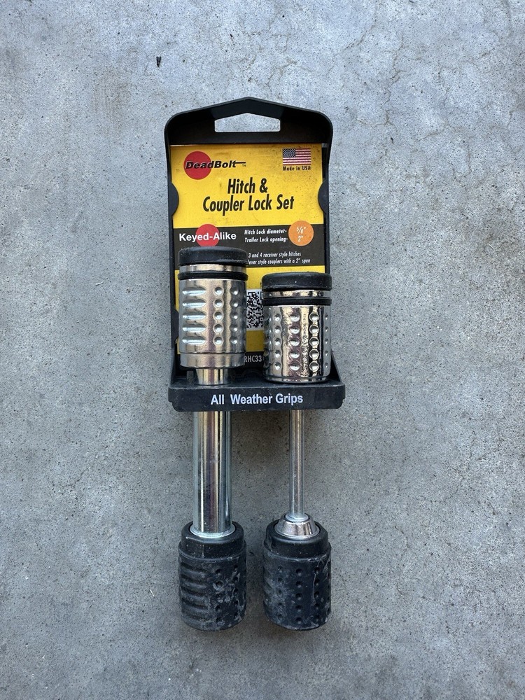 Deadbolt Hitch & Couplerlock Set 5/8” X  2”