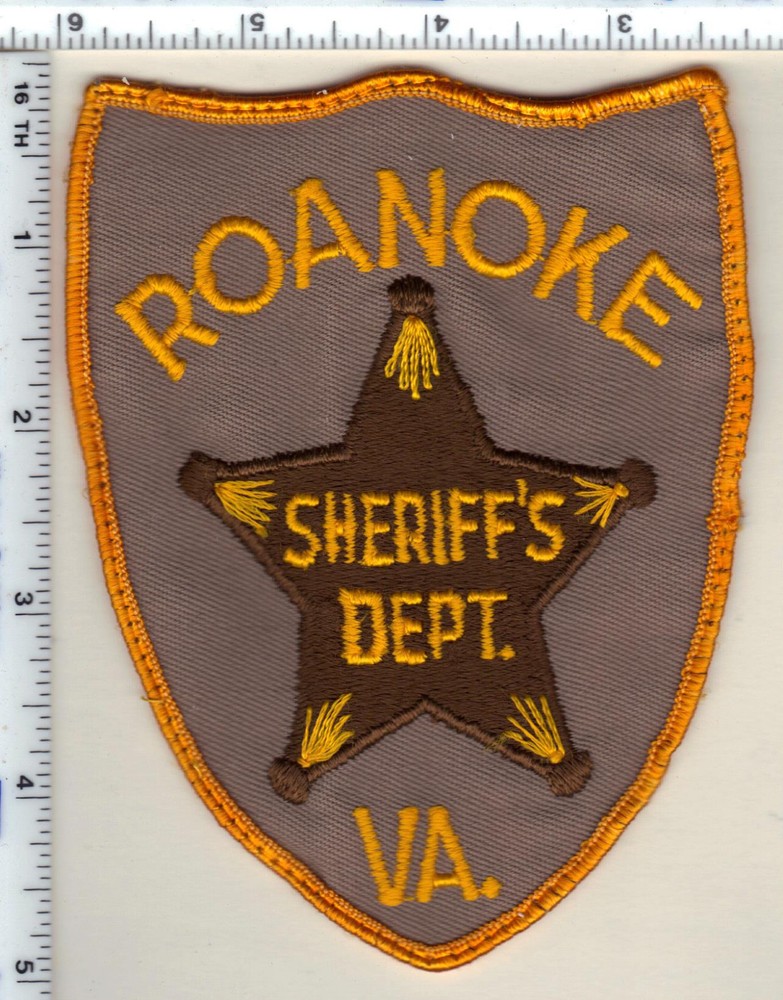 Roanoke County Sheriff's Dept. (Virginia) 2nd Issue Uniform Take-Off Patch