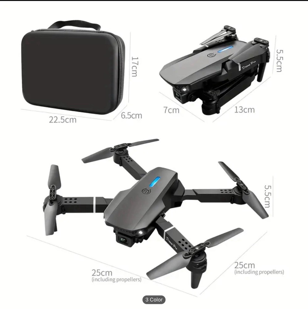 Drone Pro Max Dual Cameras Remote Control Screen Optical Flow Ready to Fly