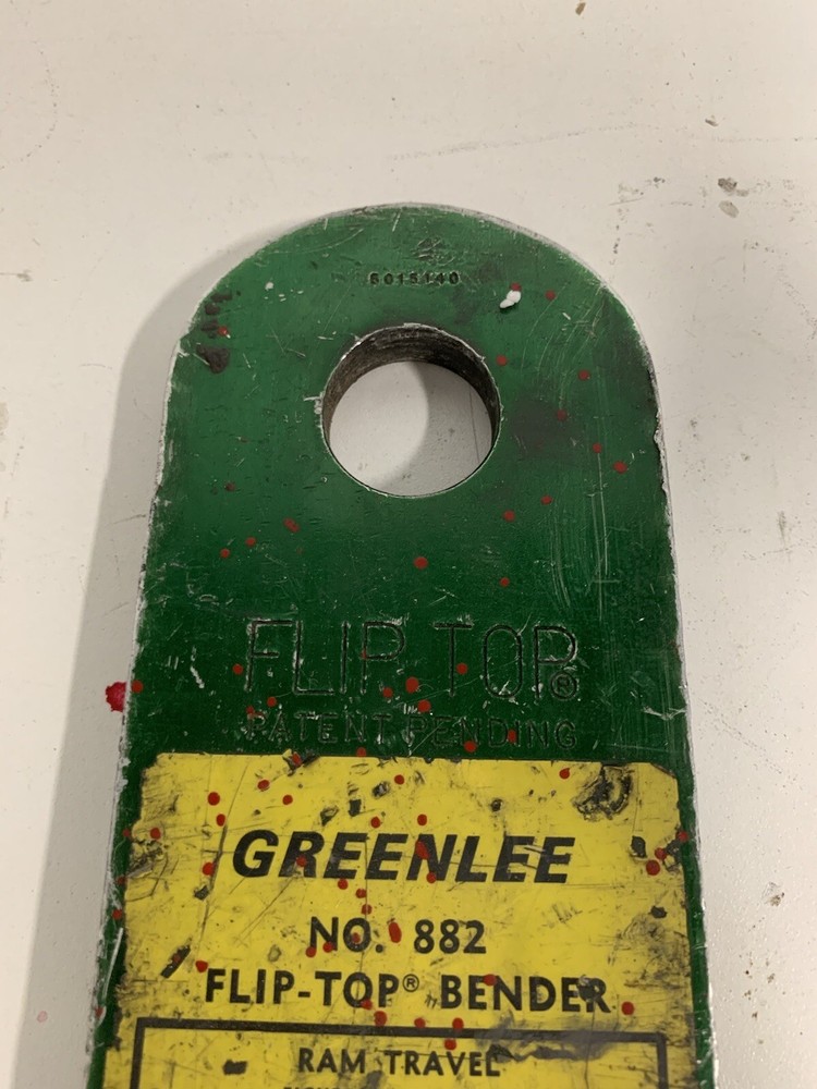 Greenlee 882 Flip Top Hydraulic pipe bender
