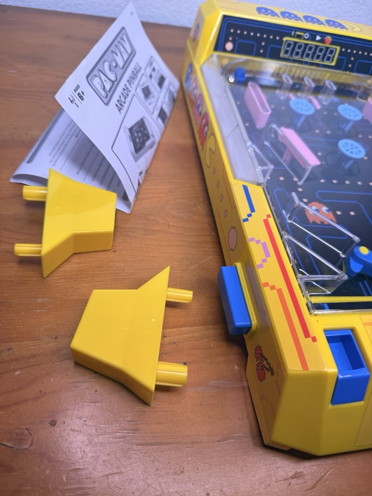Electronic Arcade Pinball Pac-Man Edition Desktop Game Tested Fun