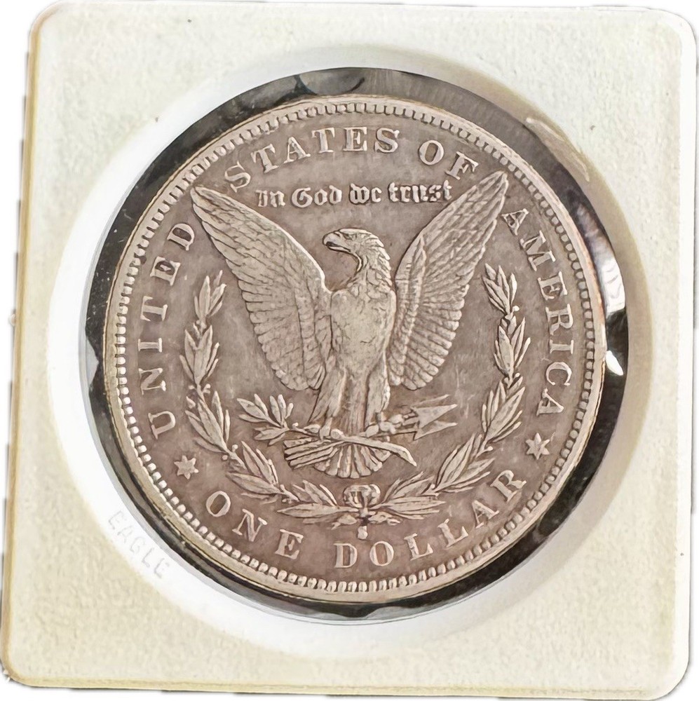 1890 S Morgan Silver Dollar – 90% Silver, Encapsulated
