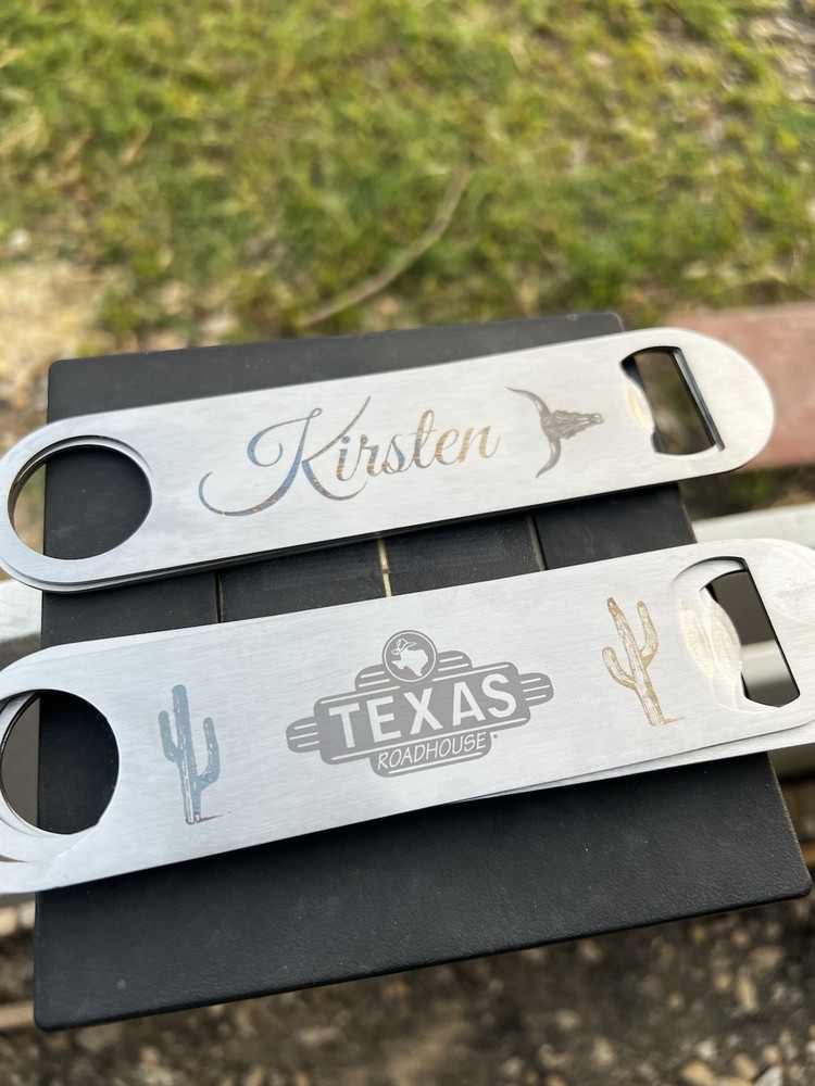 Engraved Beer Bottle Openers, Bar Key for Bartender, Bar Gift, Personalized
