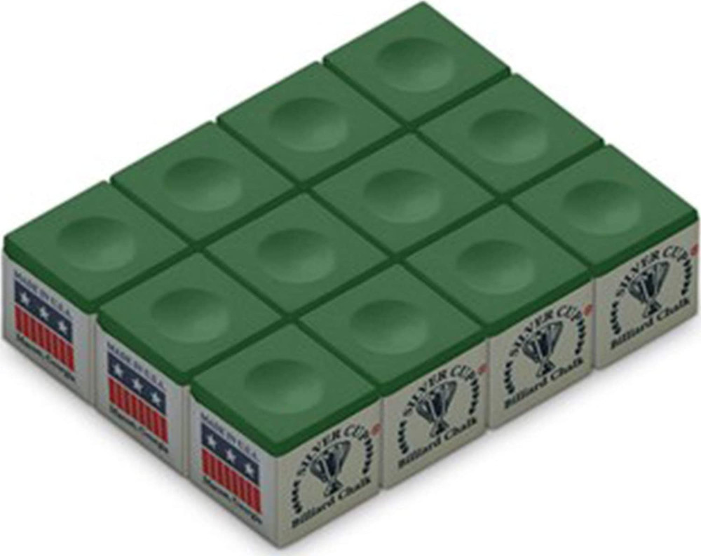 Billiard CHALK - ONE DOZEN