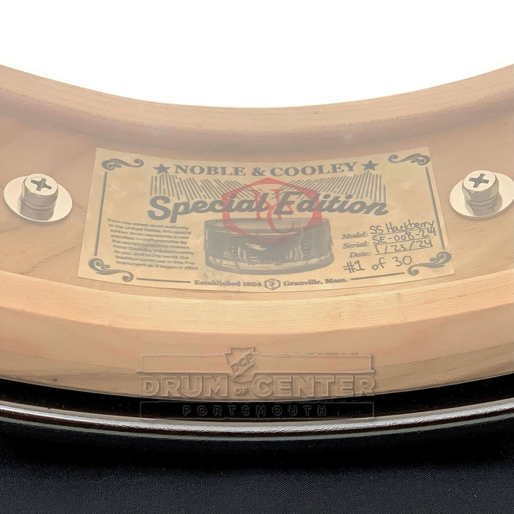 Noble & Cooley Solid Shell Classic Limited Edition Hackberry Snare Drum 14x3.875