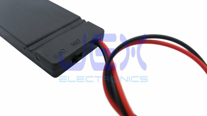 Twin/2X/Two CR2032 Button Battery Holder Case Box 6V With Power Switch & Wire