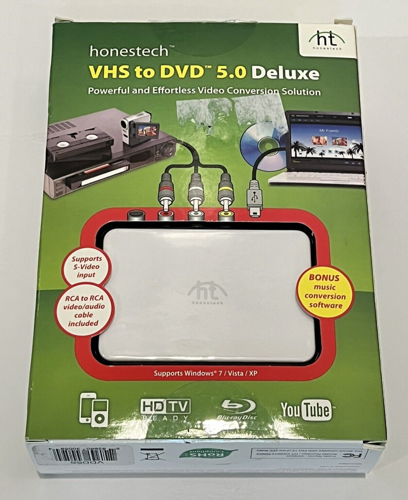 Honestech VHS to DVD 5.0 Deluxe Powerful & Effortless Video Conversion Solution