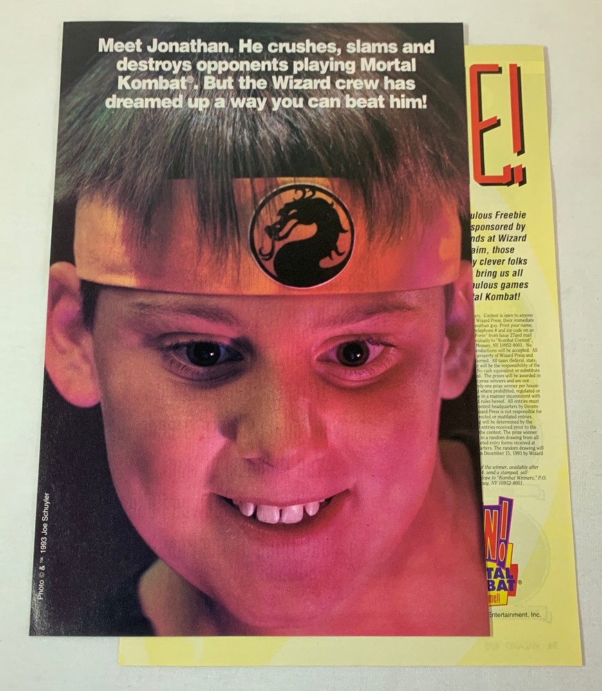 1993 three page ad ~ MORTAL KOMBAT -- TAKE THIS GAME HOME