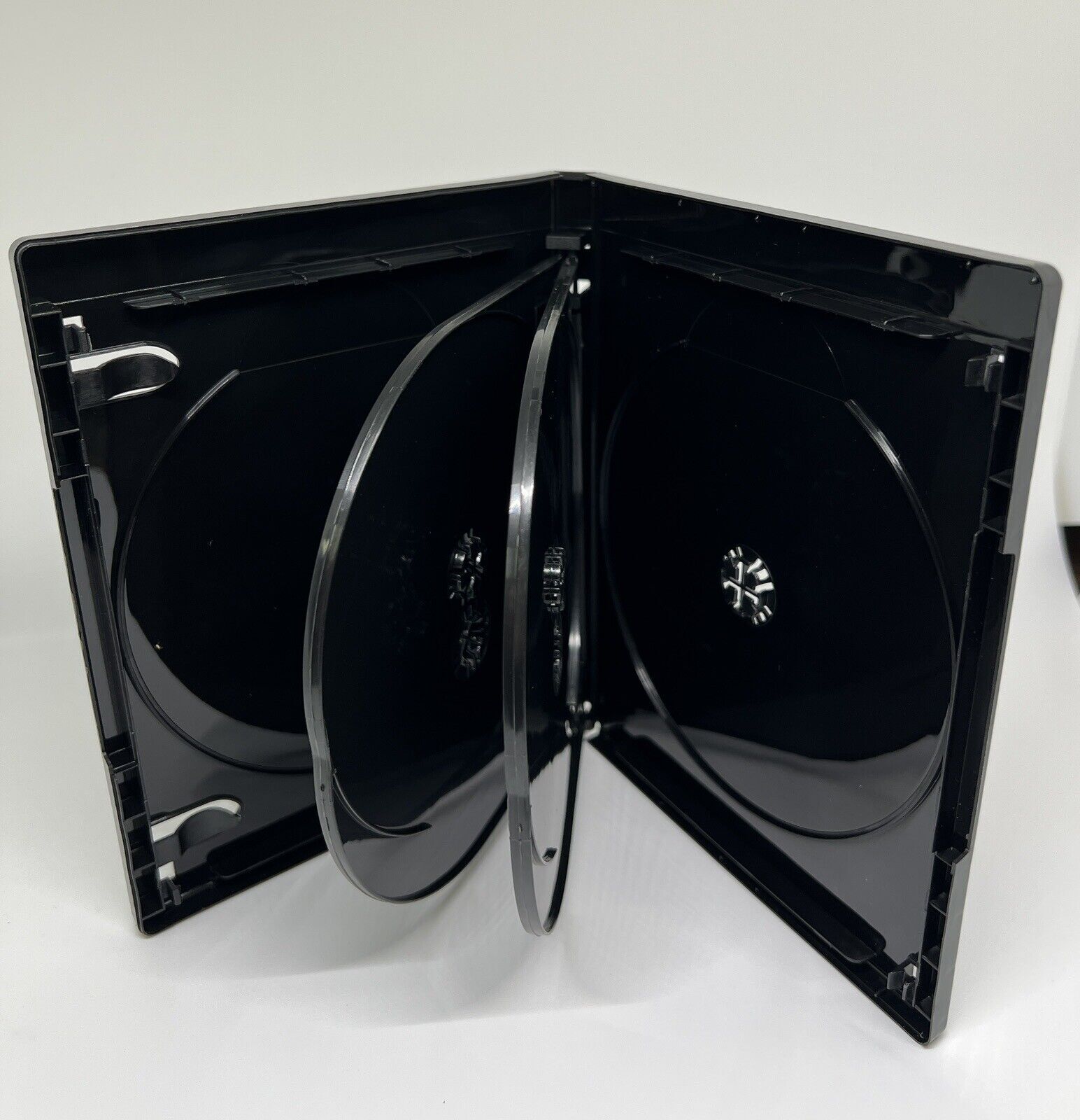 NEW 15mm 4K ULTRA HD BLACK 6-DISC CASE, BOOKLET CLIPS, SLEEVE, PS6-15MM UHD