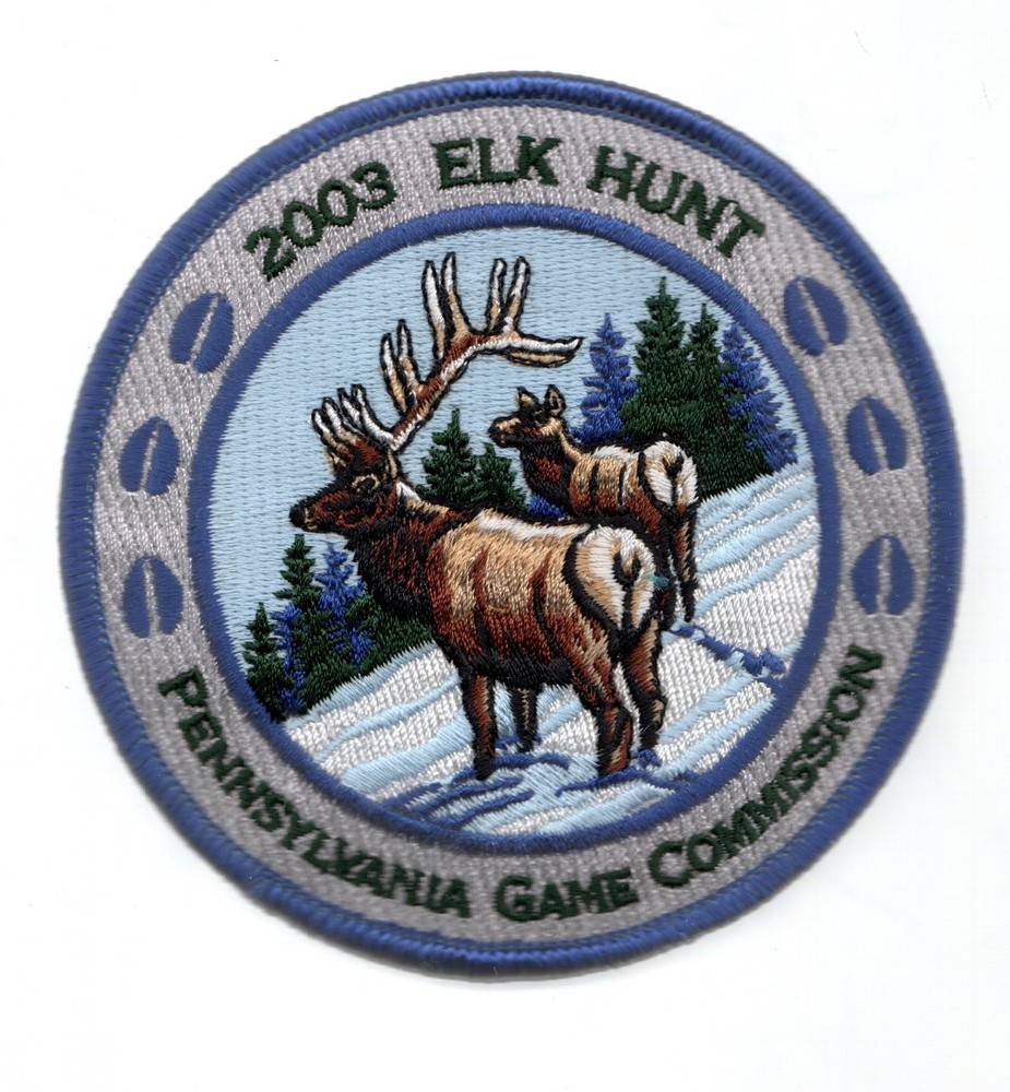 2003 PA GAME COMM ELK HUNT PATCH ORGINAL NEW