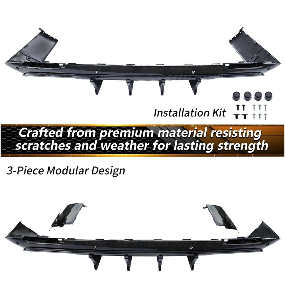 Rear Bumper Diffuser for 2015-2024 Dodge Challenger SRT Hellcat Redeye Scat Pack