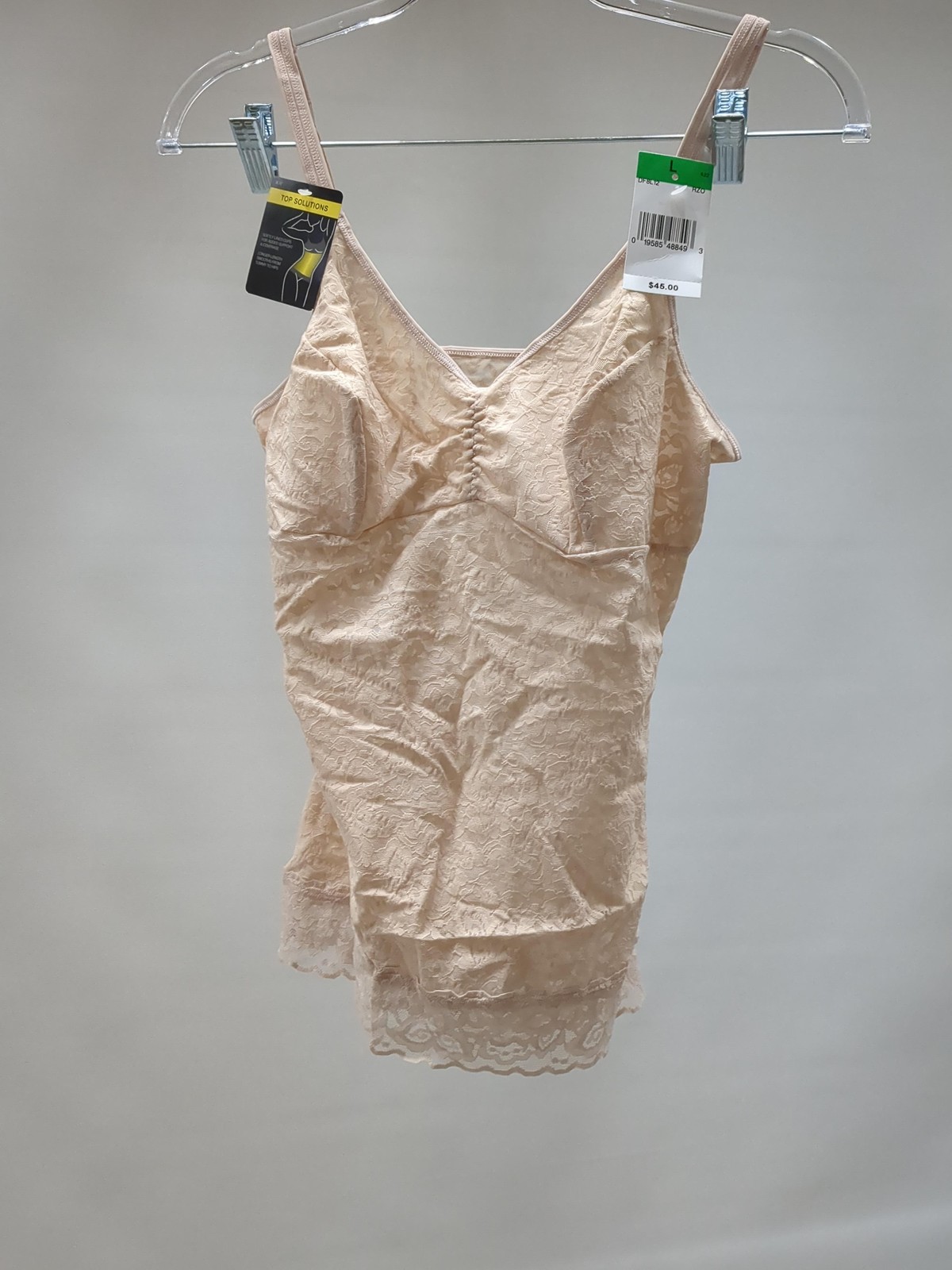 Bali Womens Lace 'n Smooth Fajas Cami Df8l12 Shapewear Tops, Rosewood, Large Us