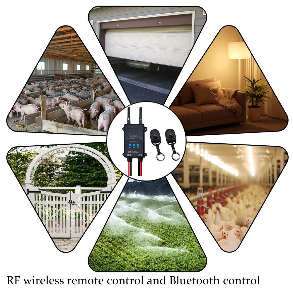 DC12V Wireless Remote Switch,Bluetooth Remote Control Switch DC12-76V,High Po...
