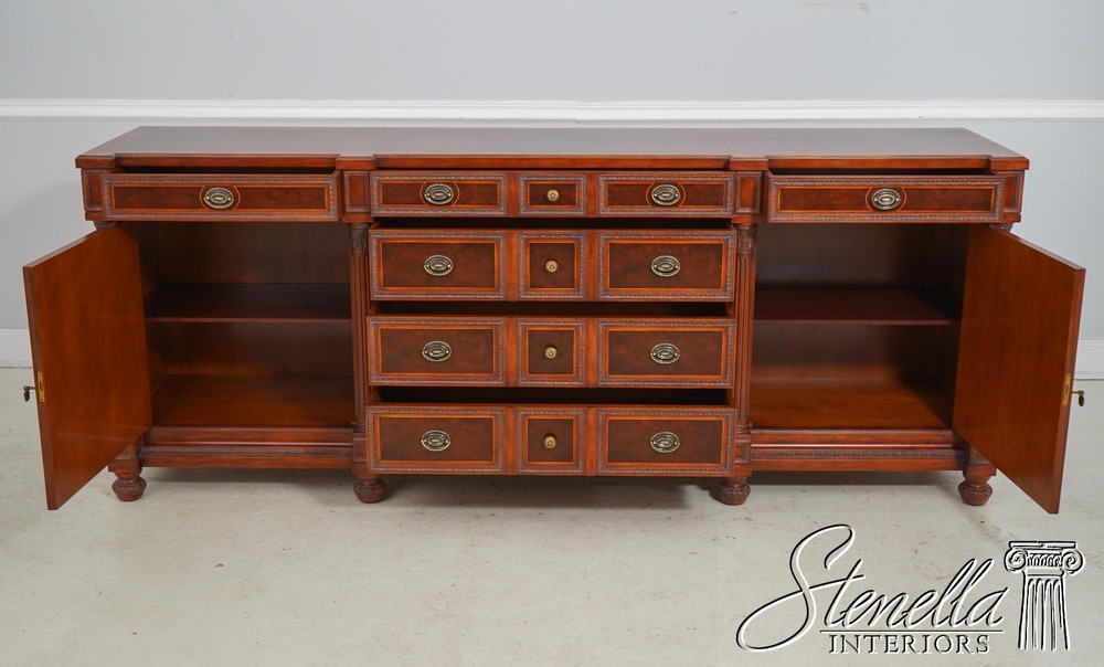 61039: CG CAPELLETTI Italian Classical Large Walnut Sideboard