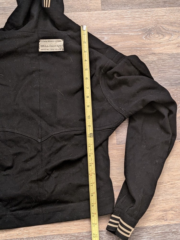 Vintage WW2 US Navy Naval Wool Uniform Pullover Top Crackerjack Sailor
