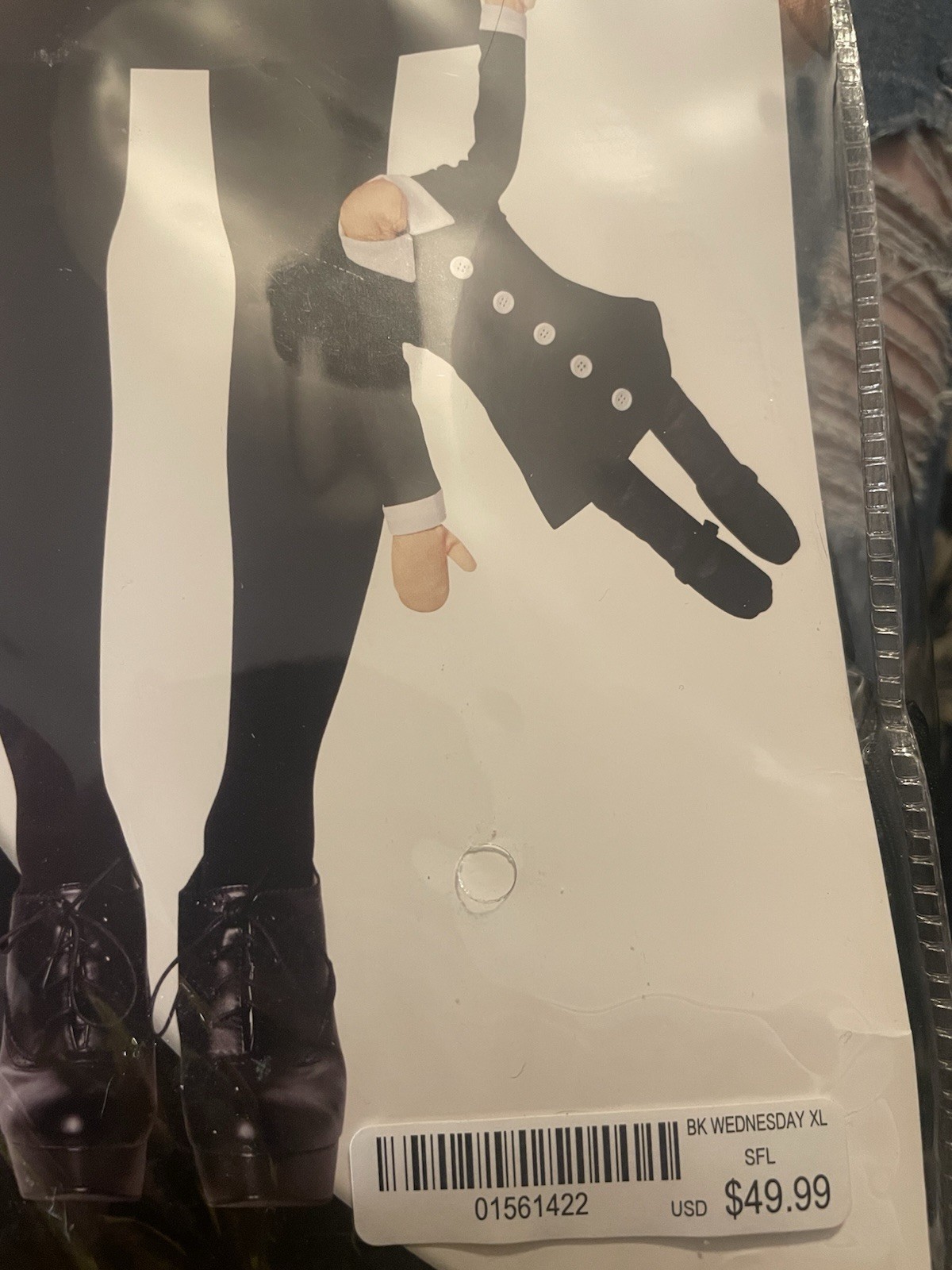 Original Wednesday Addams Costume Old school Women’s X-large With Headless Doll