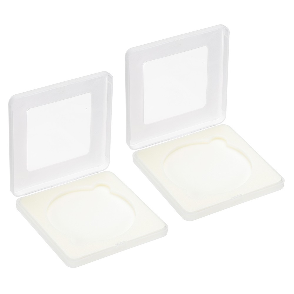 2Pcs 95mm Lens Filter Case Camera Filter Case Portable Lens Filter Box Plastic