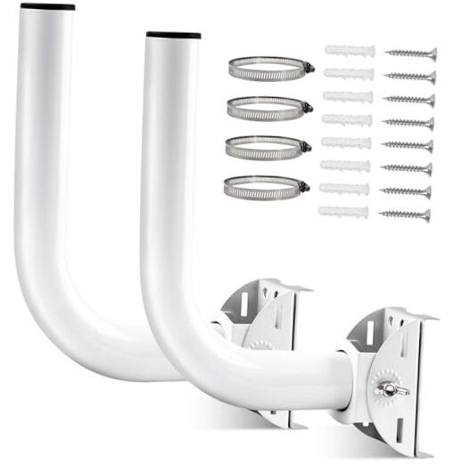 2 Pack Universal Wireless Bridge Bracket Mount, J Pole and Wall-Mounted