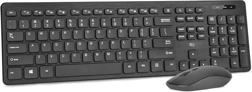 Combo Teclado y mouse Inalambricos para Windows, Android TV Box/Raspberry / PC