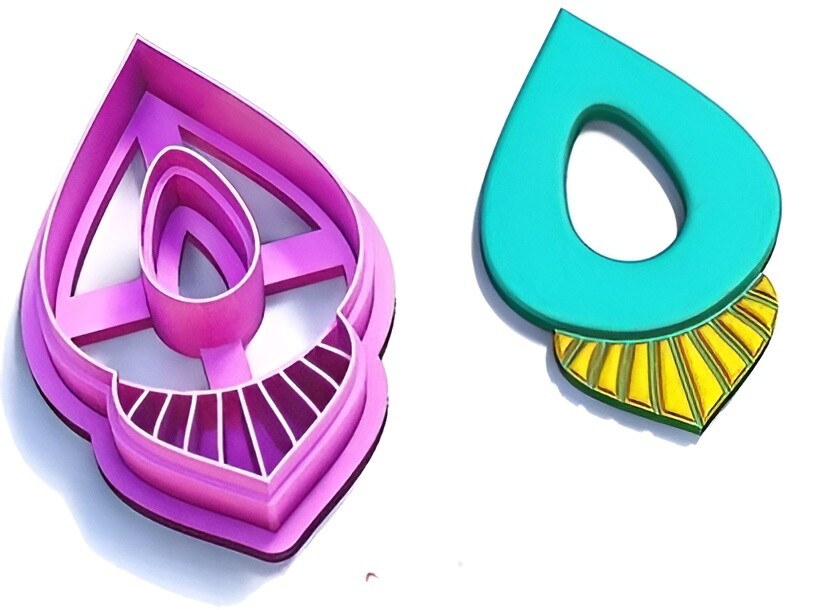 Arabian Drop Polymer Clay Cutters