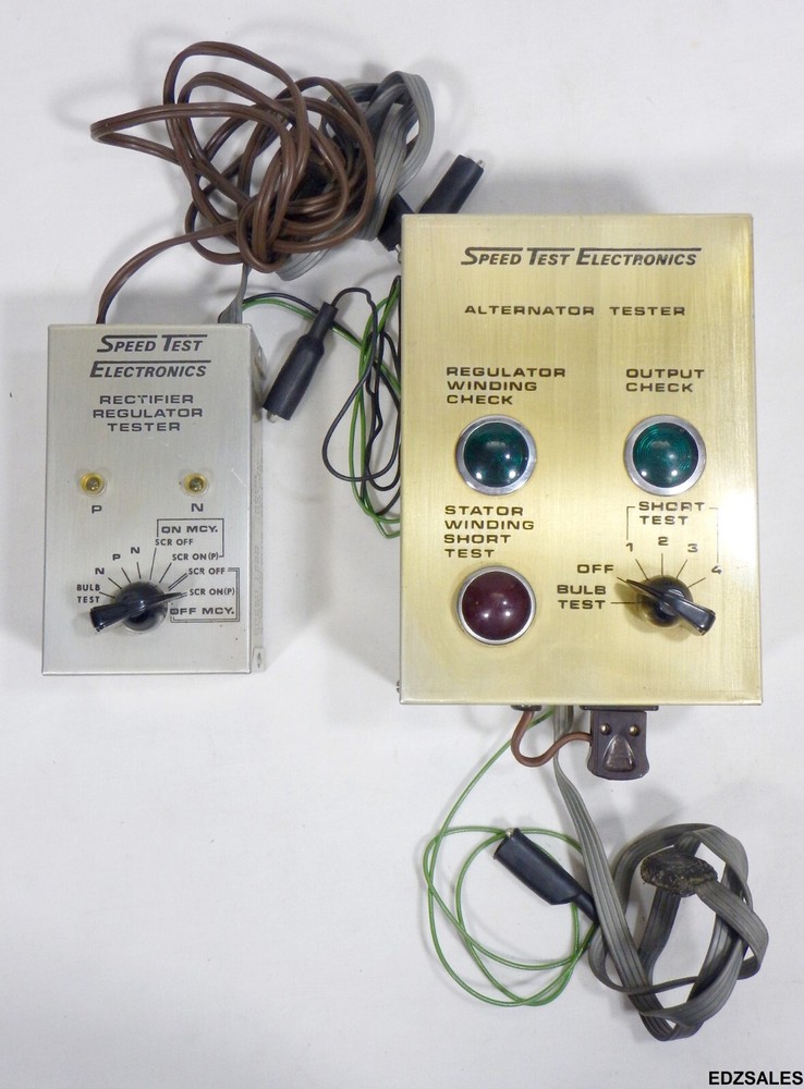 2 Speed Test Electronics Testers - Alternator / Rectifier Regulator Testing