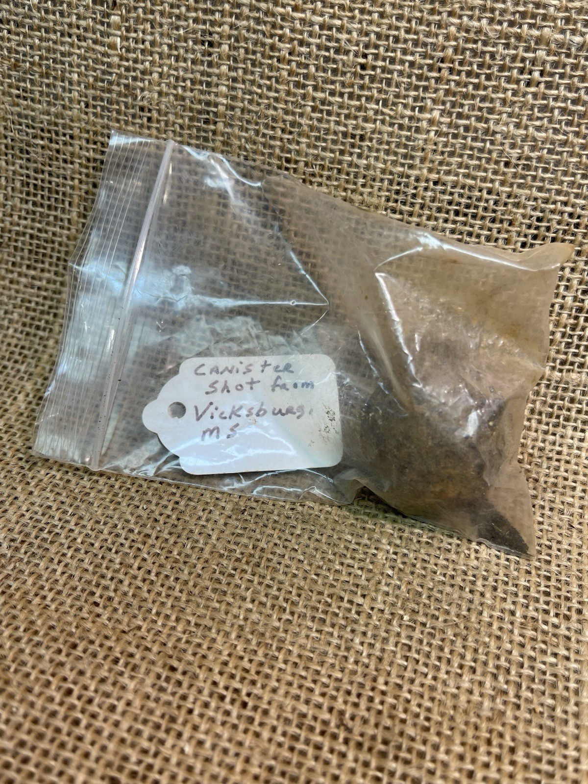 Great Dug Civil War Artillery Canister Shot Documented Vicksburg Mississippi