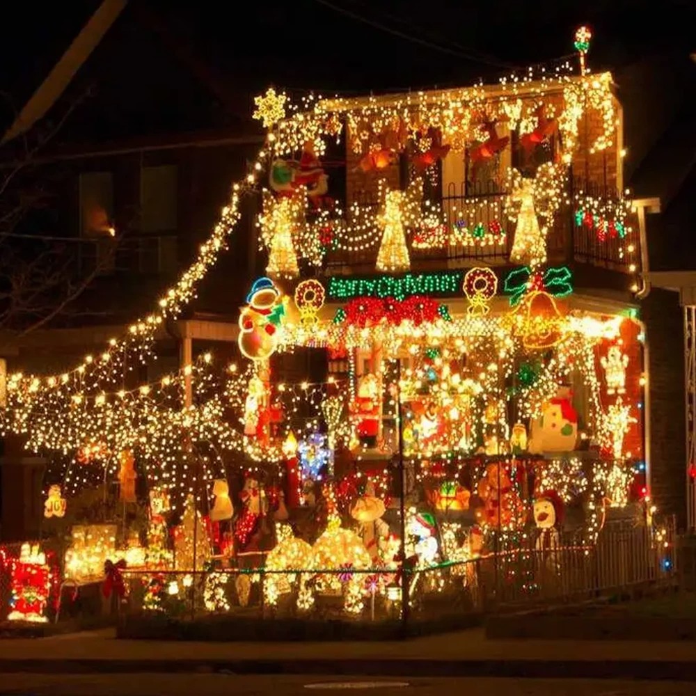 Christmas 2 Pack String Light, Total 200 Count 40 FT Plug in Waterproof Strin...