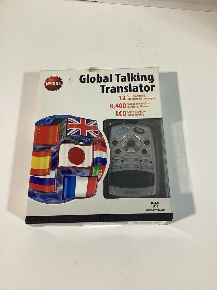Nyrius Global Talking Translator 12 International Language Model