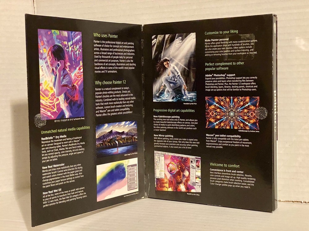 Corel Painter 12 by Corel *UPGRADE* Software W/Getting Started Guide Windows/Mac