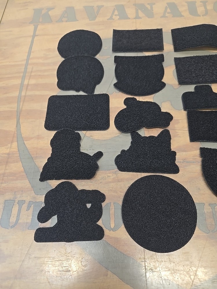 Salty Morale/Military Patch Sew-On Loop Panel Multiple Sizes Lot #D1 20PCs