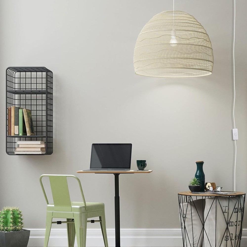 6.6ft Extension Cord with E26 Light Socket & Inline Control - 100W Power