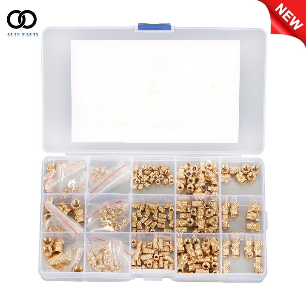 350Pack M2 M2.5 M3 M4 M5 M6 brass threaded insert For 3D printing accessories