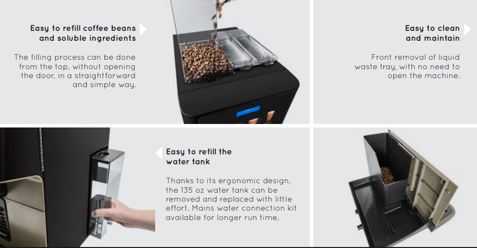 Azkoyen Vitro S1 Super Automatic Espresso Machine Compact