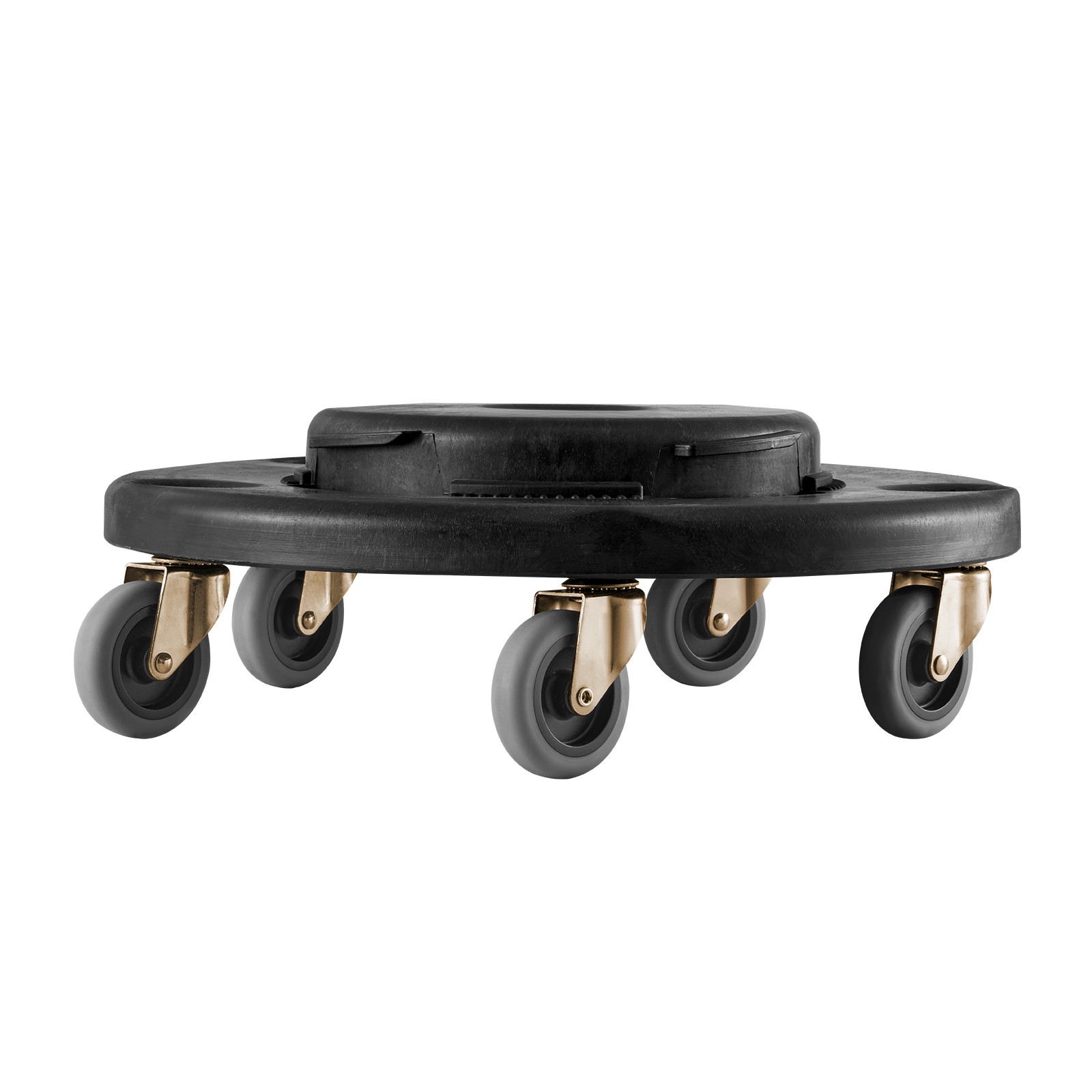 Round Trash Can Dolly Fit 20, 32, 44, 55 Gal Garbage Container 500lbs