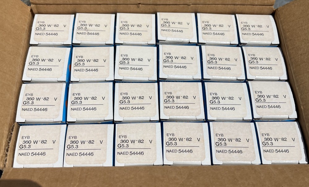 (24) OSRAM EYB 300W 82V GX5.3 Halogen Photo Optic  Lamp Projector Bulb