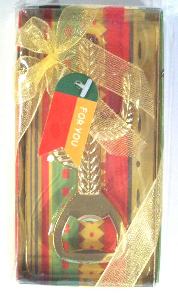 New Cactus Bottle Opener, Gold Tone