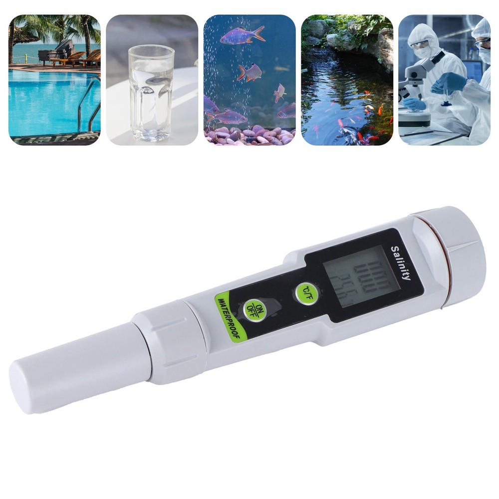 Salinity Meter Digital Pen‑Type Salinity Tester for Seawater Swimming